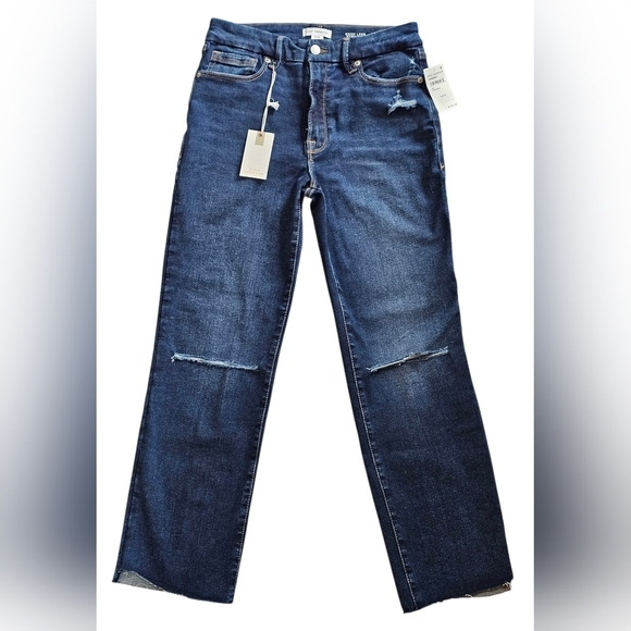 Good American Pants - Good American Women's (Size 6-12) Good Legs Straight Mid-rise Straight Leg, NEW!
